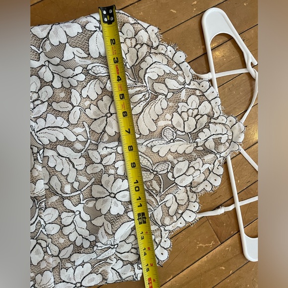 Lulus Delicate Darling Beige and Ivory Lace Bodycon Dress - Picture 8 of 10